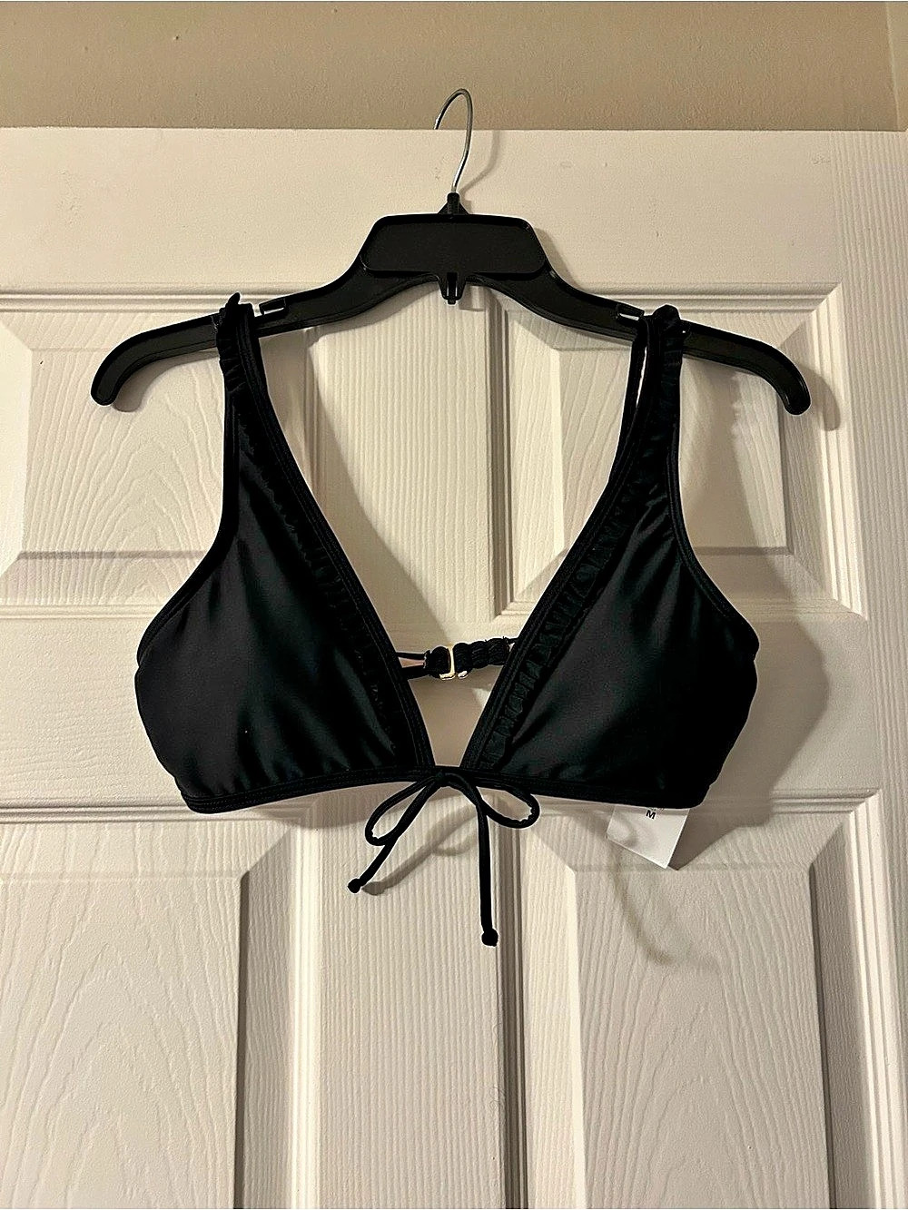 Aerie Black Bikini Top Size Medium NWT